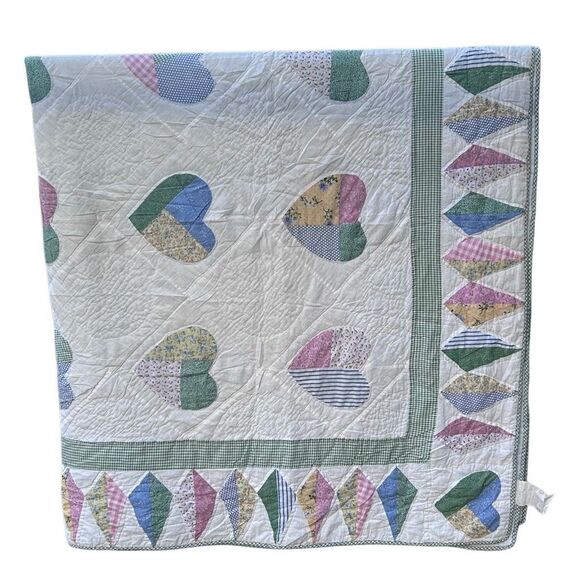 Vtg Zheng Zhang USA Inc Quilt 88”X 88” Multicolor Traditional American Patchwork - Picture 2 of 12